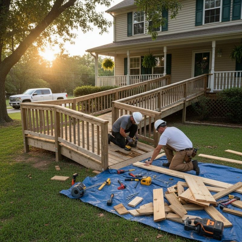 Wood Ramp Repair in Kansas City, KS