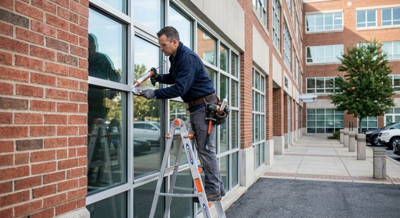 Commercial Window Caulking in Alpharetta, GA