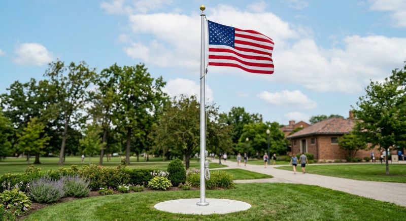 Flagpole Installation in Conroe, TX