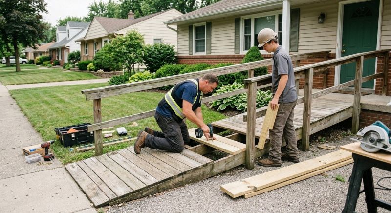 Wood Ramp Repair in Littleton, CO